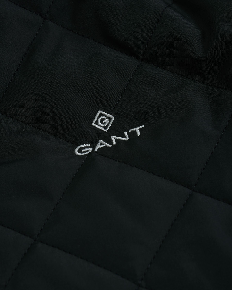 Heren | Jassen | GANT | The Quilted Windcheater Jacket Black