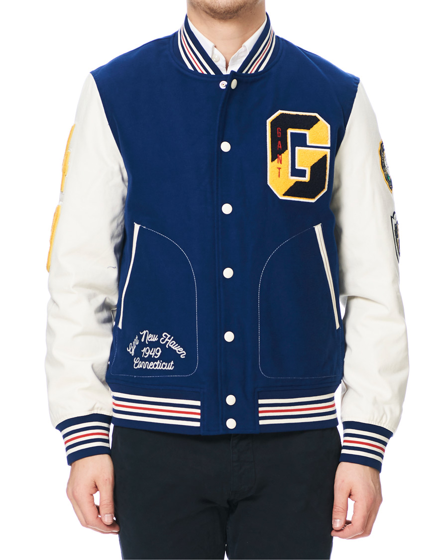 Heren | Jassen | GANT | Spring Varsity Jacket Deep Blue