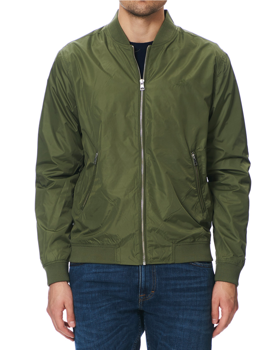 Heren | Jassen | GANT | Airy Nylon Bomber Four Leaf Green