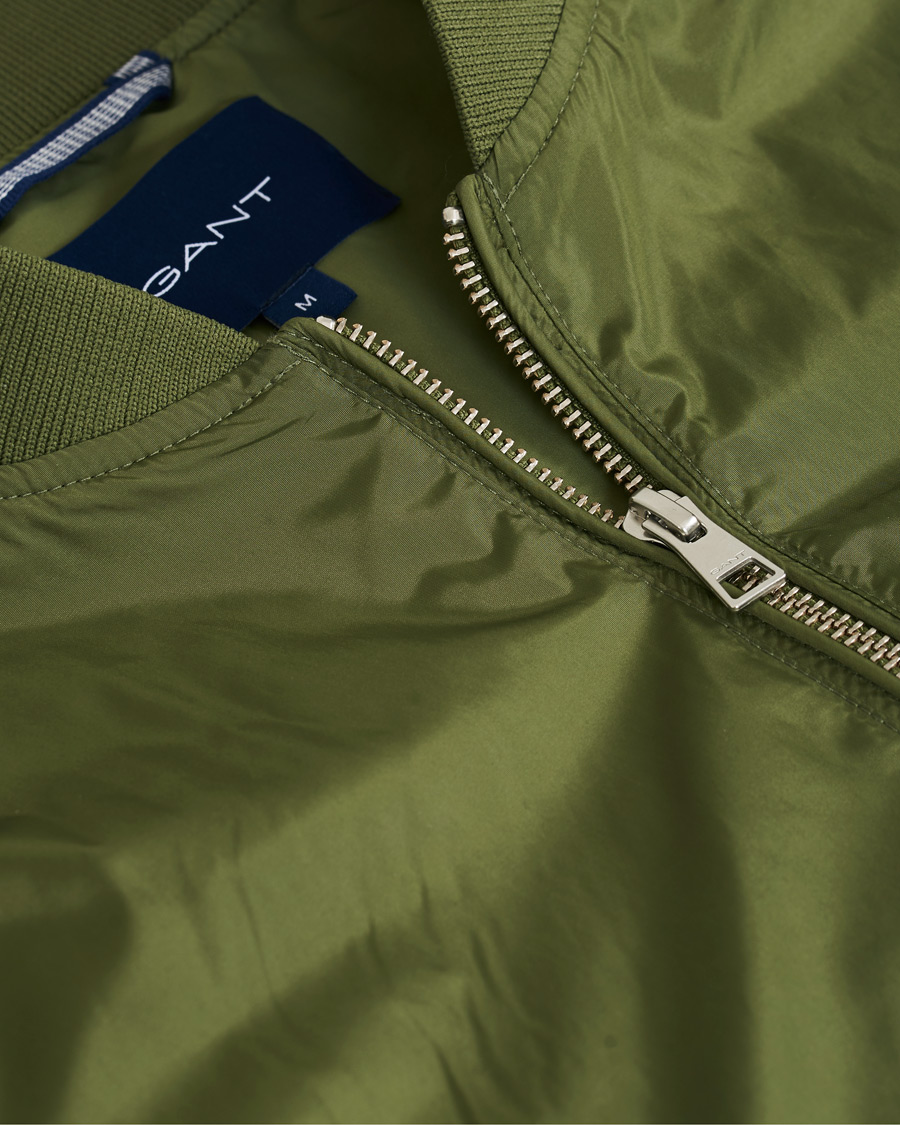 Heren | Jassen | GANT | Airy Nylon Bomber Four Leaf Green