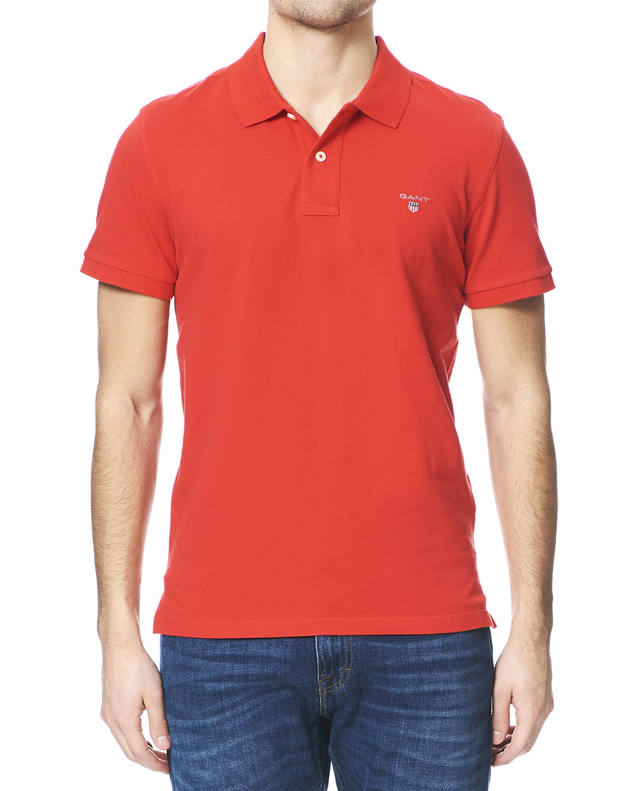 Heren | Polo's | GANT | The Original Polo Bright Red