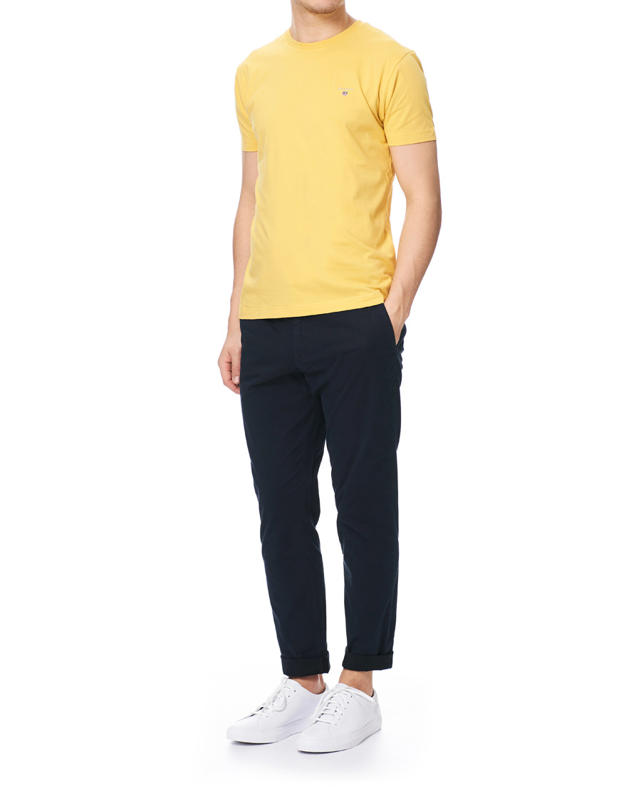 Heren | T-shirts | GANT | The Original Tee Mimosa Yellow
