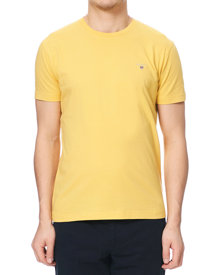 Heren | T-shirts | GANT | The Original Tee Mimosa Yellow