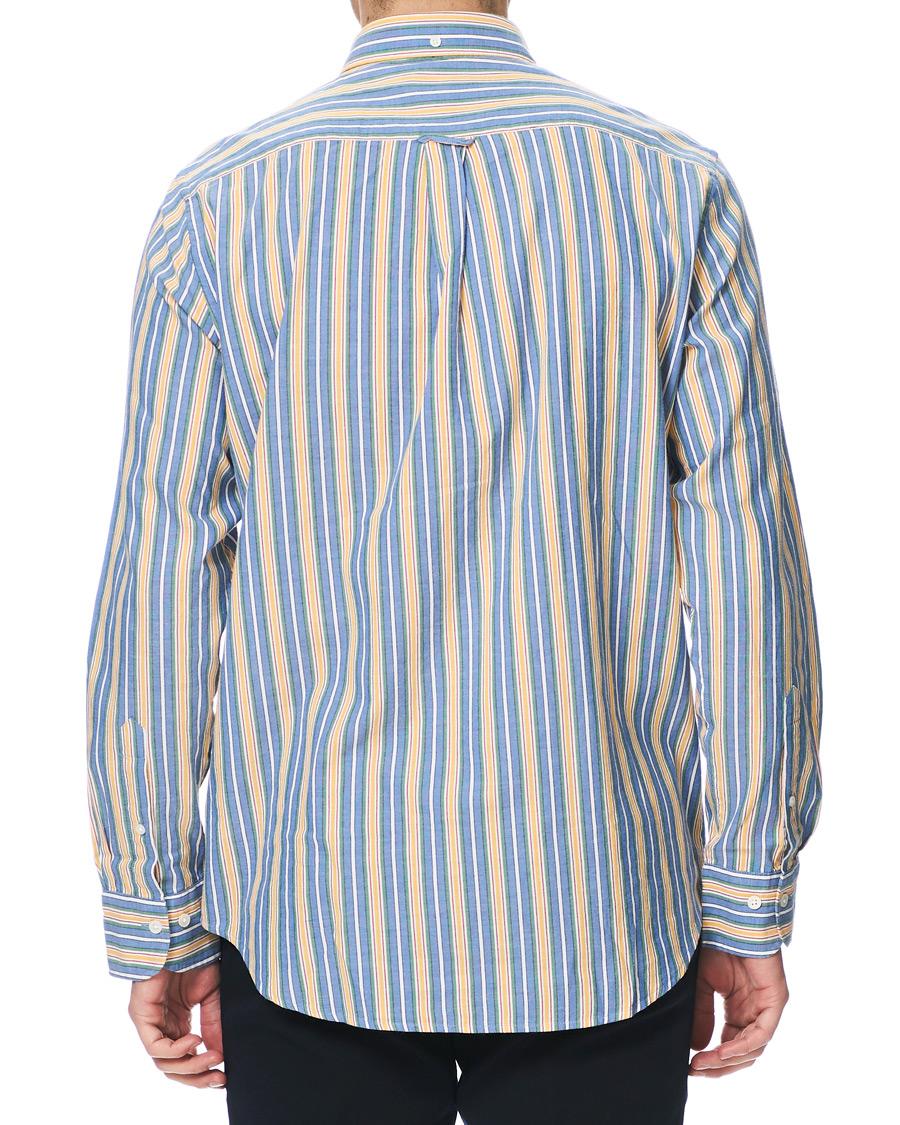 Heren | Overhemden | GANT | Windblown Oxford Stripe Shirt Bright Cobolt