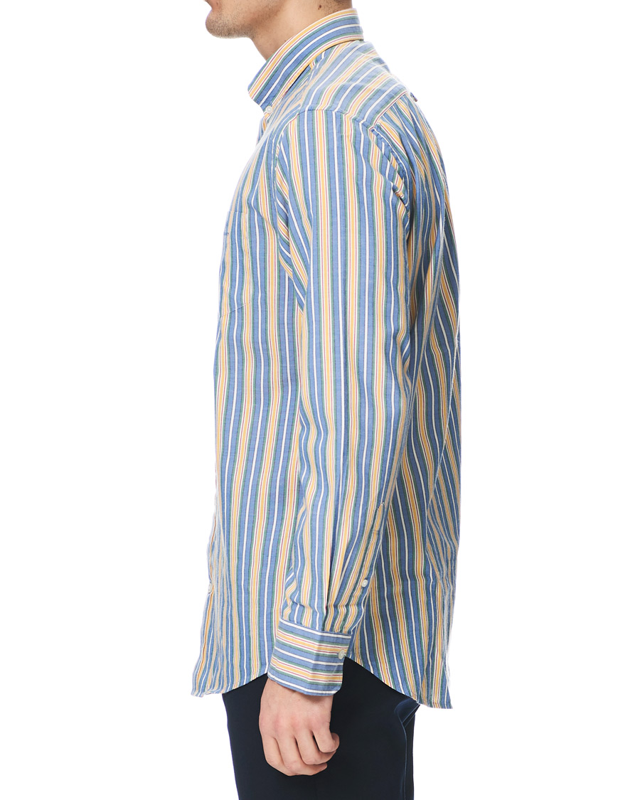 Heren | Overhemden | GANT | Windblown Oxford Stripe Shirt Bright Cobolt