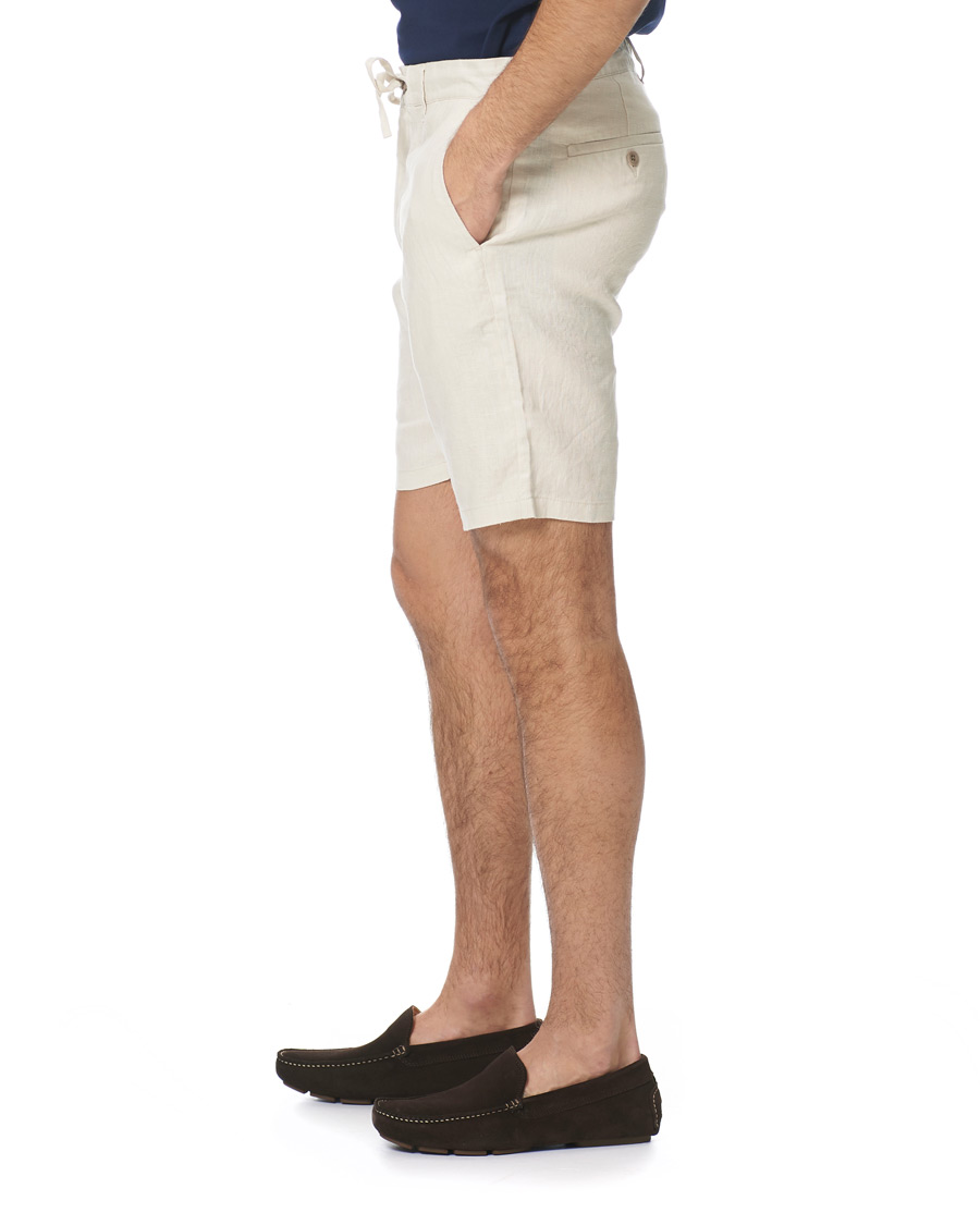 Heren | Korte broek | GANT | Relaxed Linen Drastring Shorts Putty