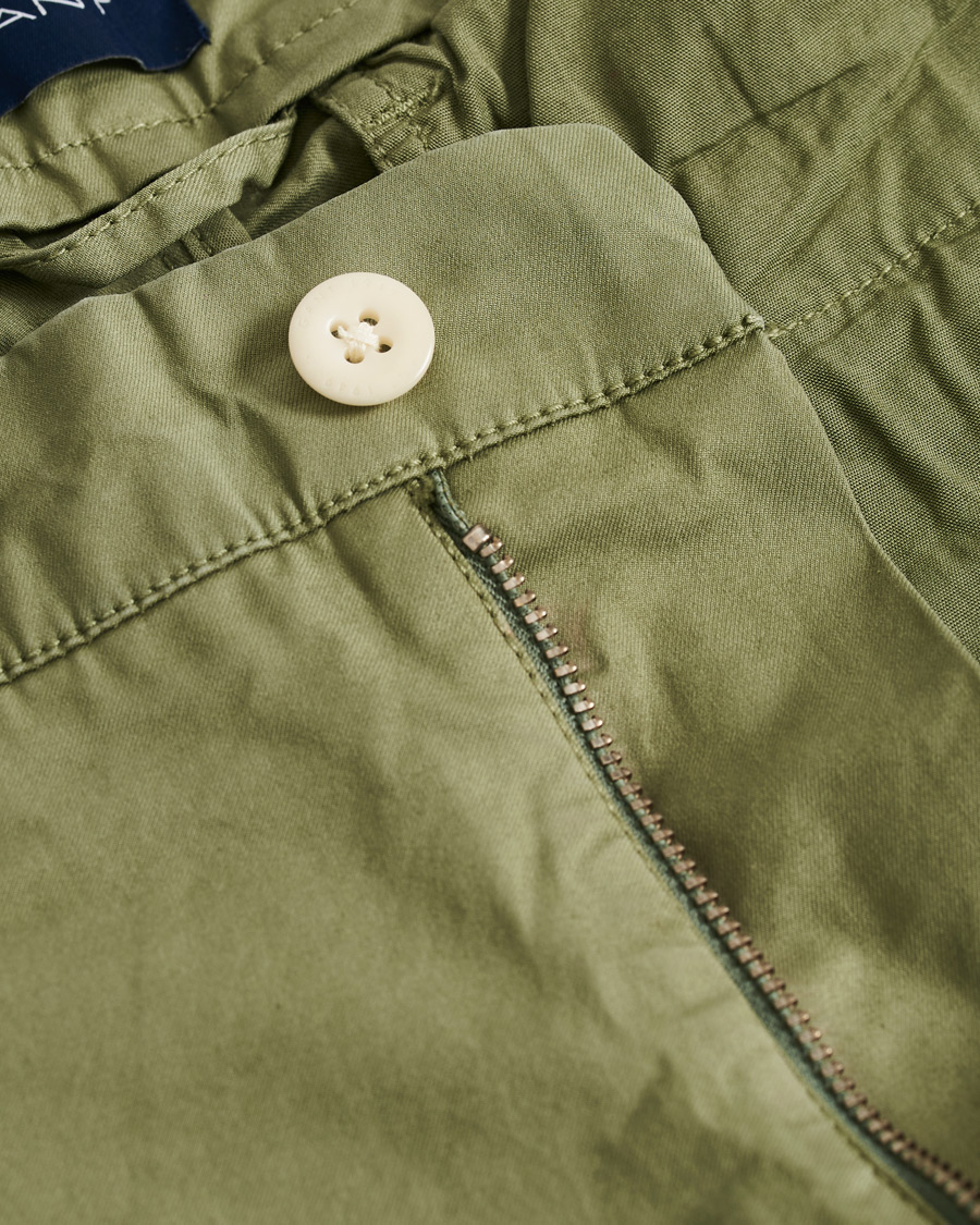 Heren | Korte broek | GANT | Regular Sunbleached Shorts Oil Green