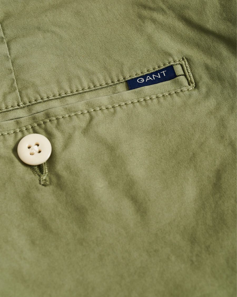 Heren | Korte broek | GANT | Regular Sunbleached Shorts Oil Green