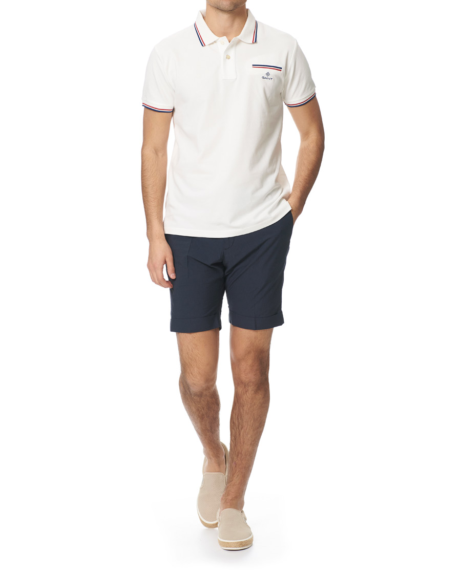 Heren | Korte broek | GANT | Seersucker City Shorts Insignia Blue