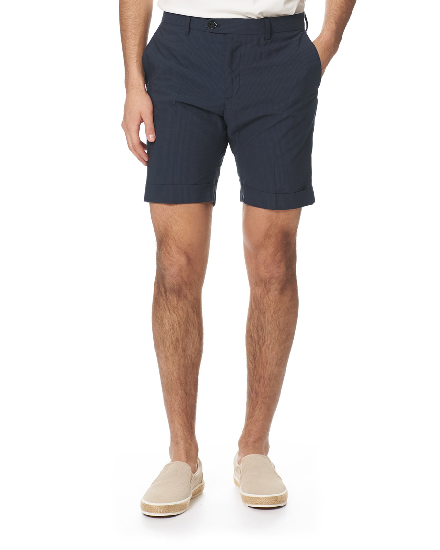 Heren | Korte broek | GANT | Seersucker City Shorts Insignia Blue