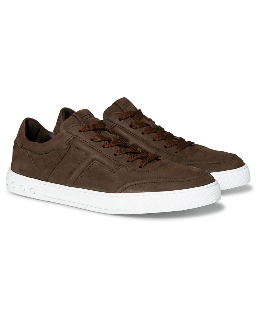 Heren | Tod's Cassetta Sportivo Sneaker Dark Brown Nubuck | Tod's | Cassetta Sportivo Sneaker Dark Brown Nubuck