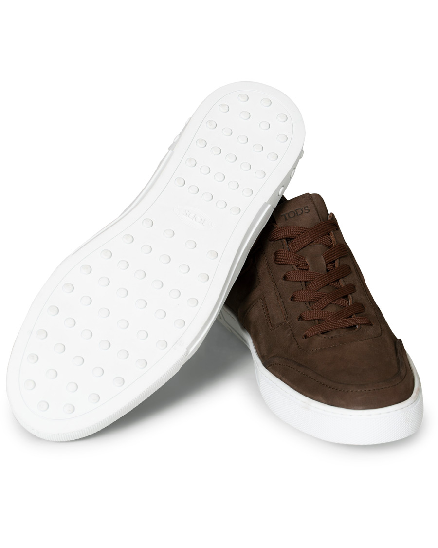 Heren | Tod's Cassetta Sportivo Sneaker Dark Brown Nubuck | Tod's | Cassetta Sportivo Sneaker Dark Brown Nubuck
