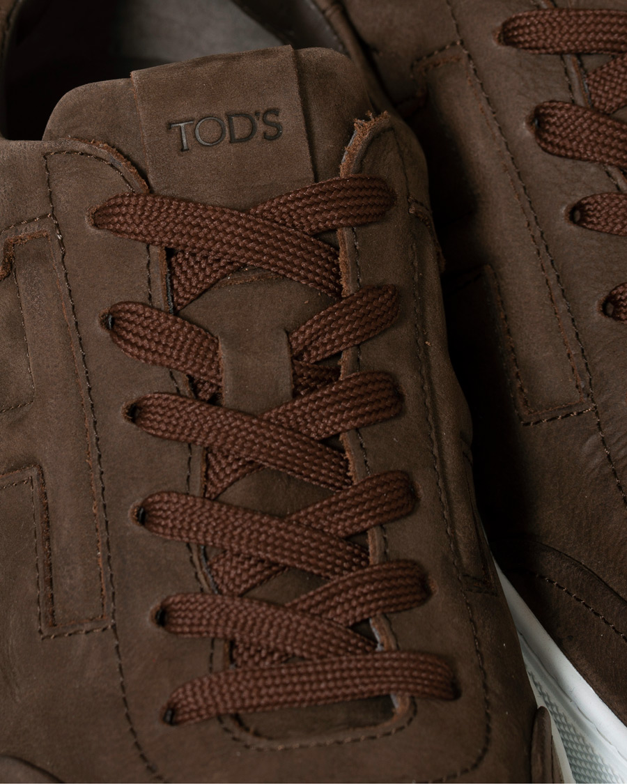 Heren | Tod's Cassetta Sportivo Sneaker Dark Brown Nubuck | Tod's | Cassetta Sportivo Sneaker Dark Brown Nubuck