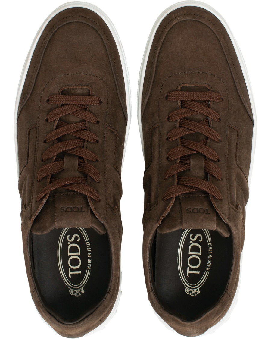 Heren | Tod's Cassetta Sportivo Sneaker Dark Brown Nubuck | Tod's | Cassetta Sportivo Sneaker Dark Brown Nubuck
