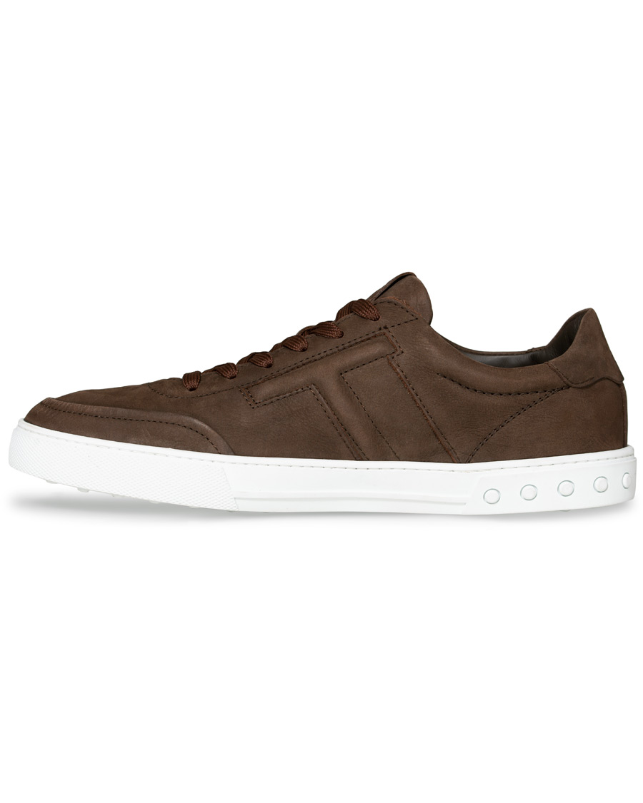 Heren | Tod's Cassetta Sportivo Sneaker Dark Brown Nubuck | Tod's | Cassetta Sportivo Sneaker Dark Brown Nubuck