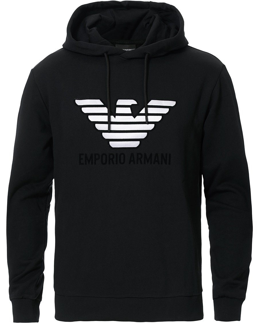 Heren | Truien | Emporio Armani | Eagle Hoodie Black