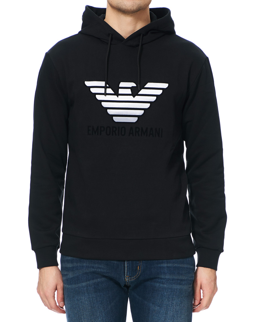 Heren | Truien | Emporio Armani | Eagle Hoodie Black