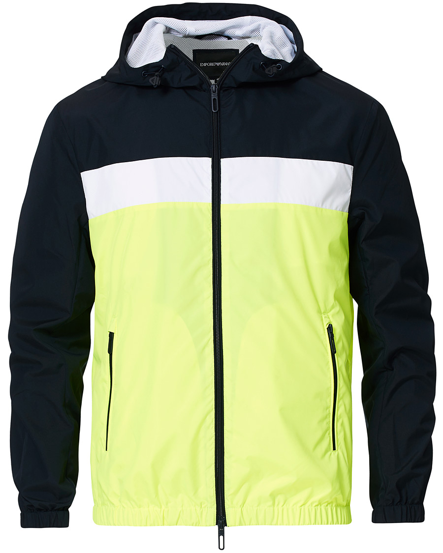 Heren | Jassen | Emporio Armani | Windbreaker Jacket Navy/Yellow
