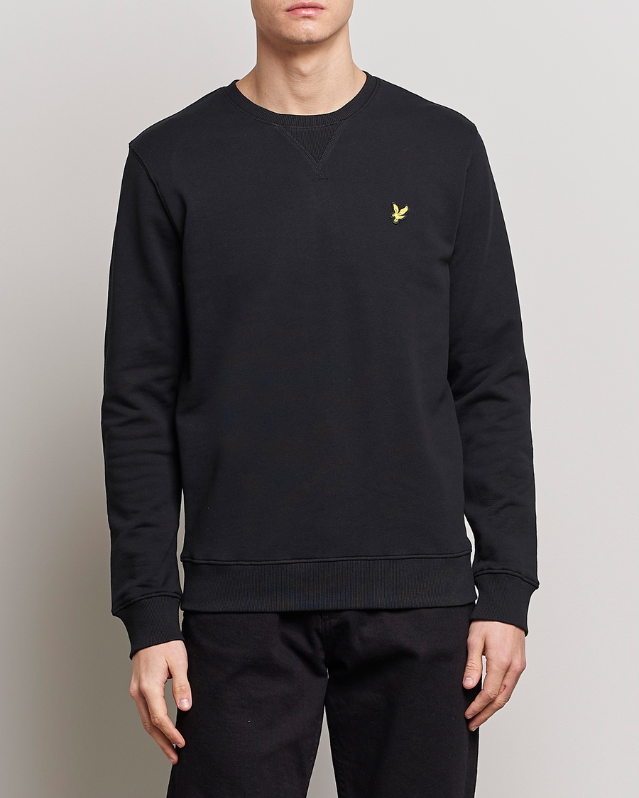 Men | Lyle & Scott | Lyle & Scott | Crew Neck Sweatshirt Jet Black