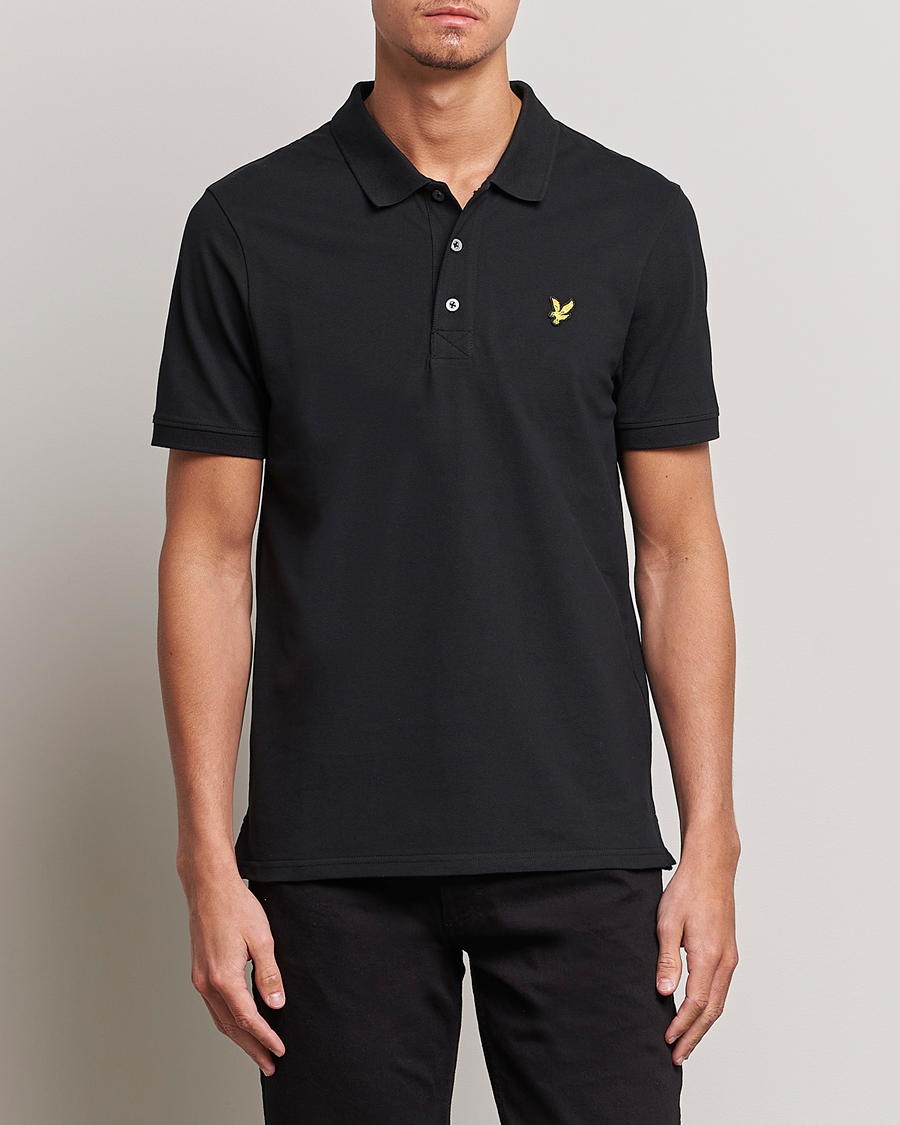 Heren | Lyle & Scott | Lyle & Scott | Plain Pique Polo Jet Black