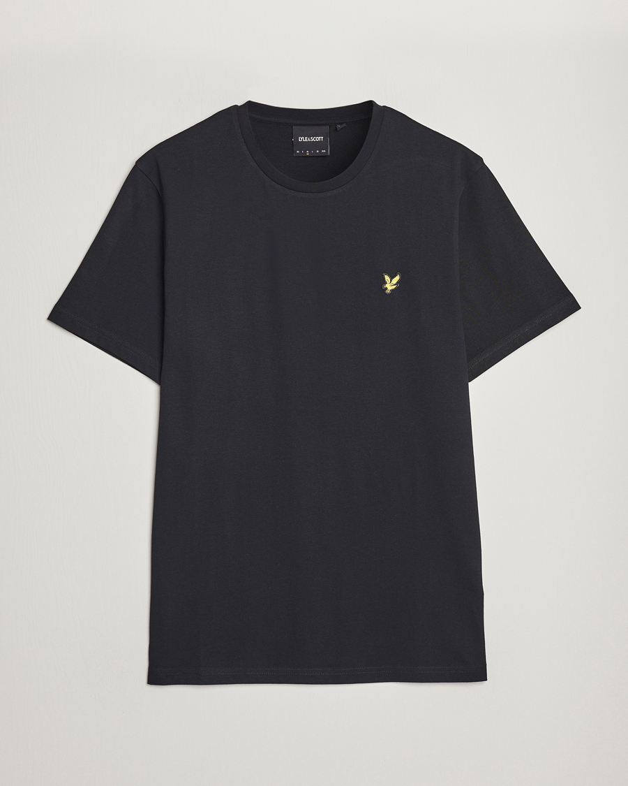 Heren | T-shirts | Lyle & Scott | Crew Neck Organic Cotton T-Shirt Jet Black