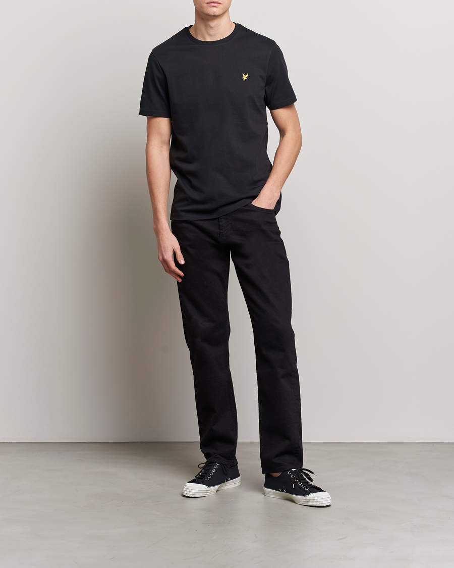 Heren | T-shirts | Lyle & Scott | Crew Neck Organic Cotton T-Shirt Jet Black