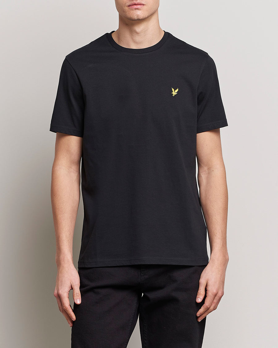 Heren | T-shirts | Lyle & Scott | Crew Neck Organic Cotton T-Shirt Jet Black