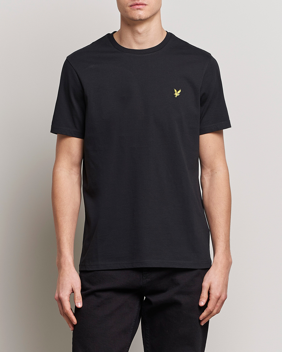 Heren | Kleding | Lyle & Scott | Crew Neck Organic Cotton T-Shirt Jet Black