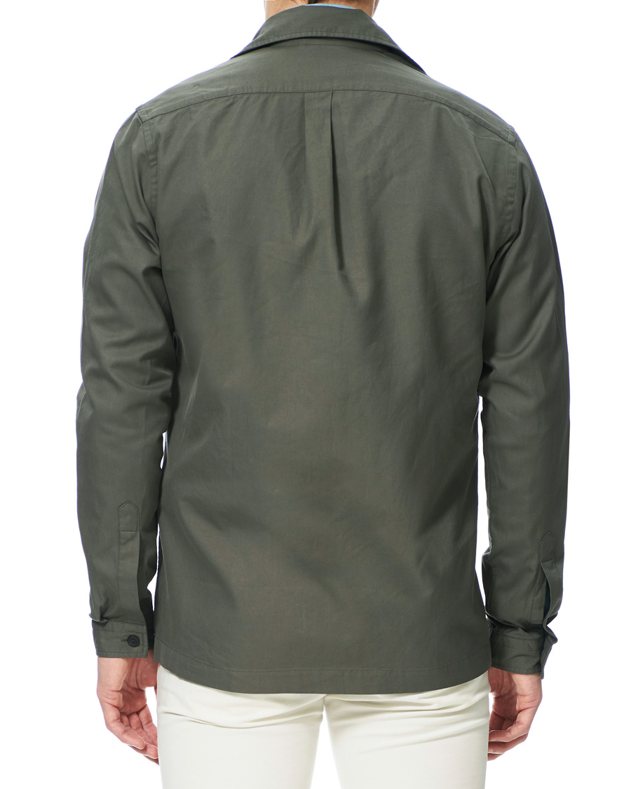 Heren | Overhemden | Eton | Heavy Twill Overshirt Green