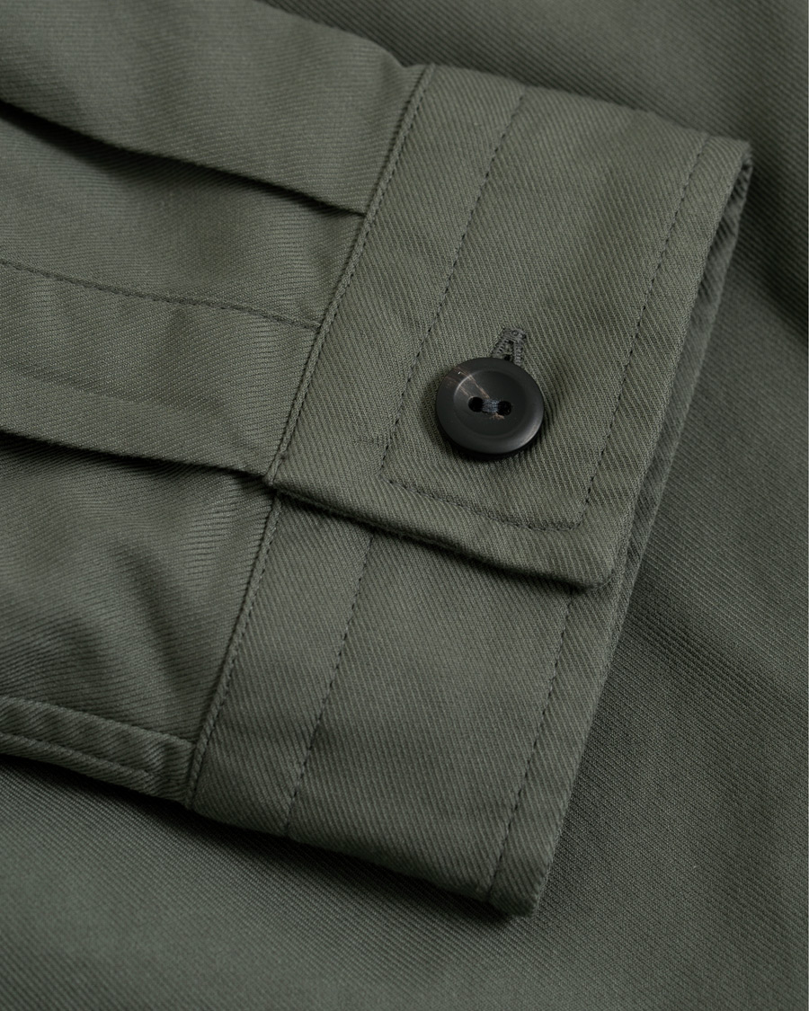 Heren | Overhemden | Eton | Heavy Twill Overshirt Green