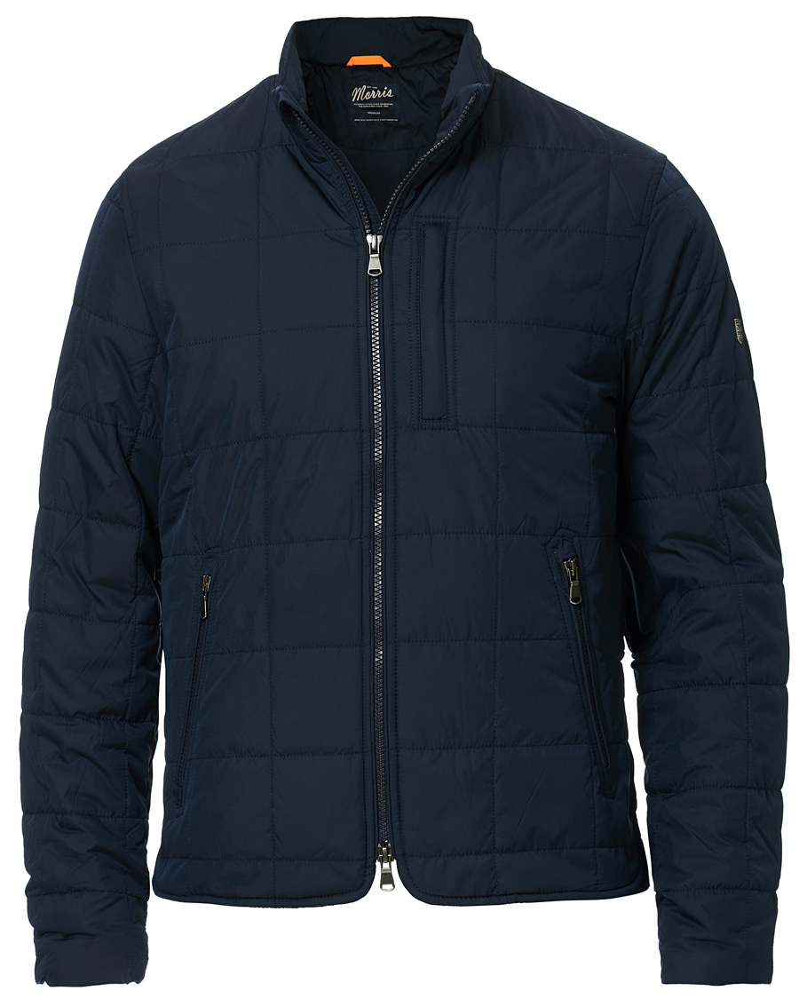 Heren | Jassen | Morris | Quilted Crew Jacket Navy