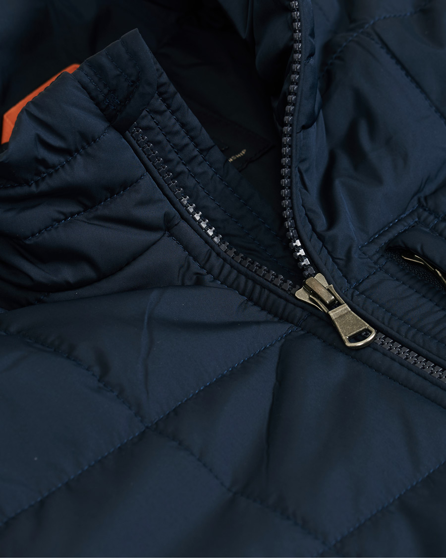 Heren | Jassen | Morris | Quilted Crew Jacket Navy