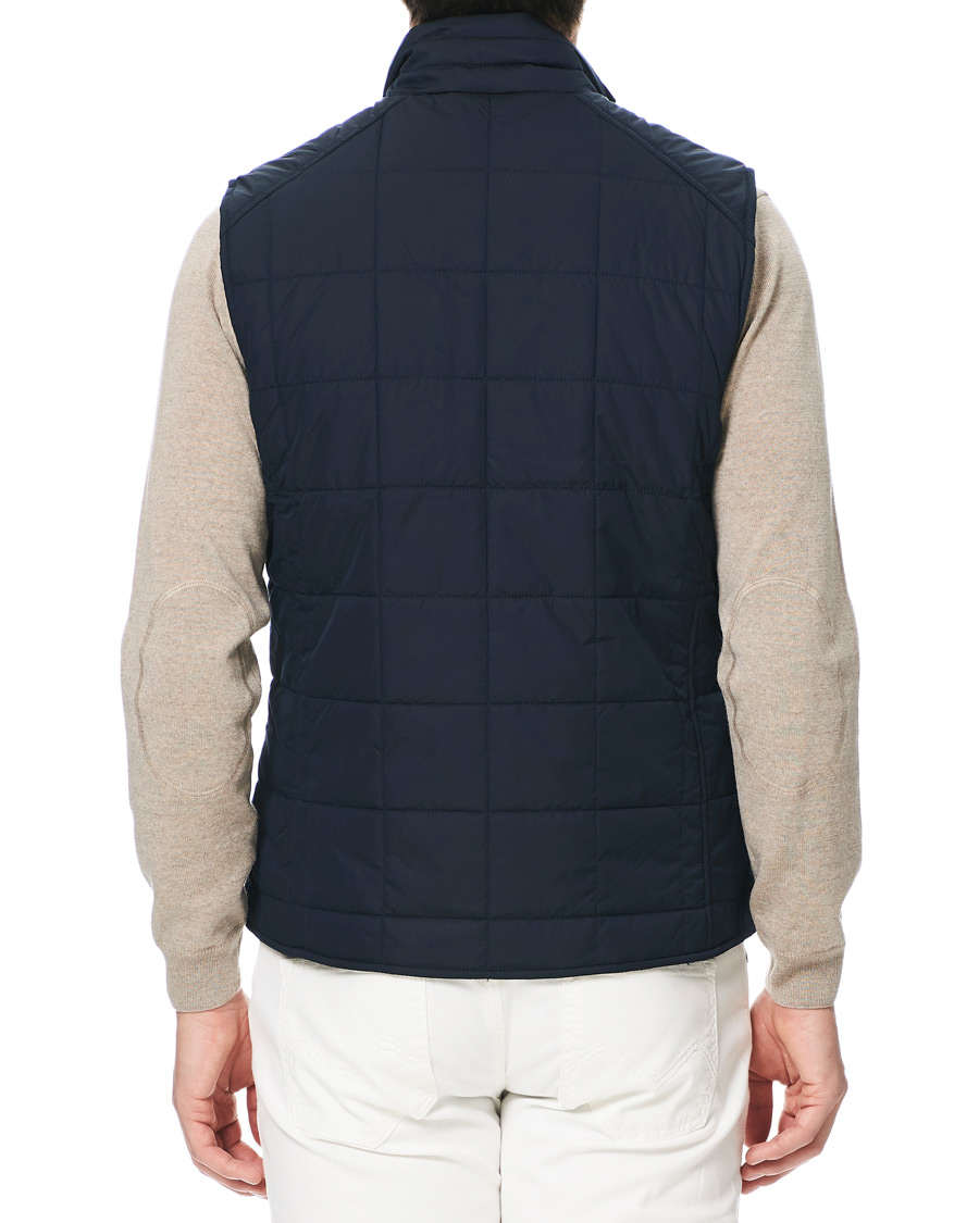 Heren | Jassen | Morris | Quilted Crew Vest Navy
