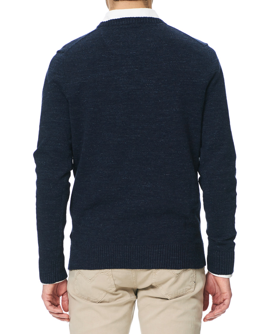 Heren | Truien | Morris | Leron Knitted O-Neck Navy