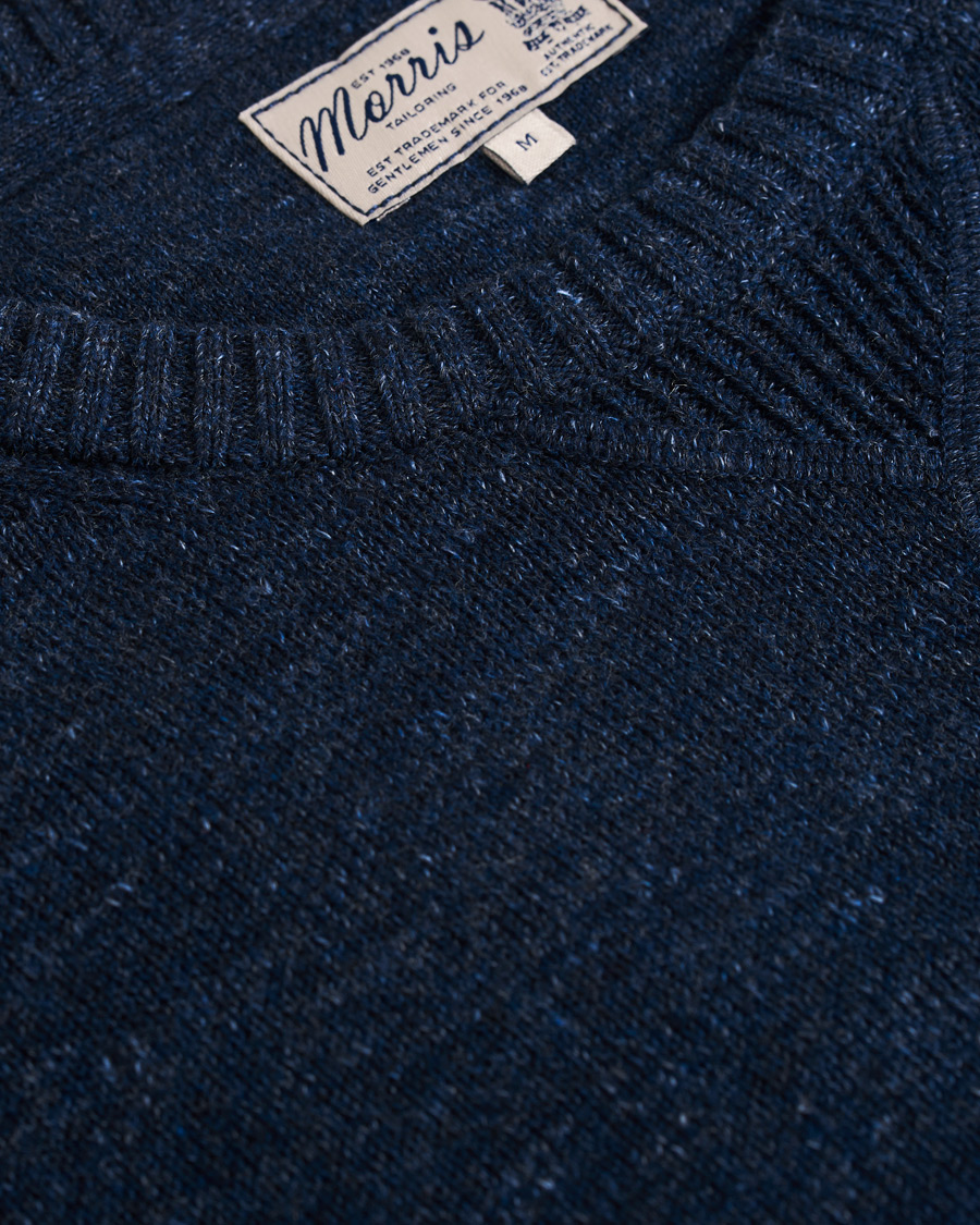 Heren | Truien | Morris | Leron Knitted O-Neck Navy
