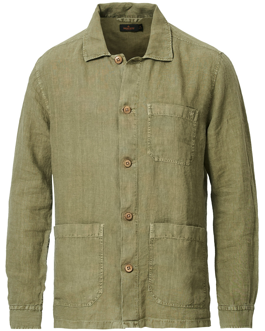 Heren | Overhemden | Morris | Ethan Overshirt Jacket Olive