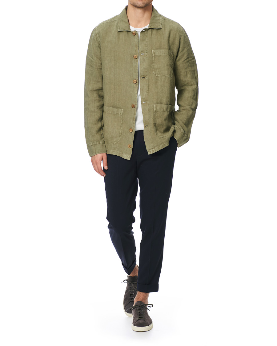 Heren | Overhemden | Morris | Ethan Overshirt Jacket Olive