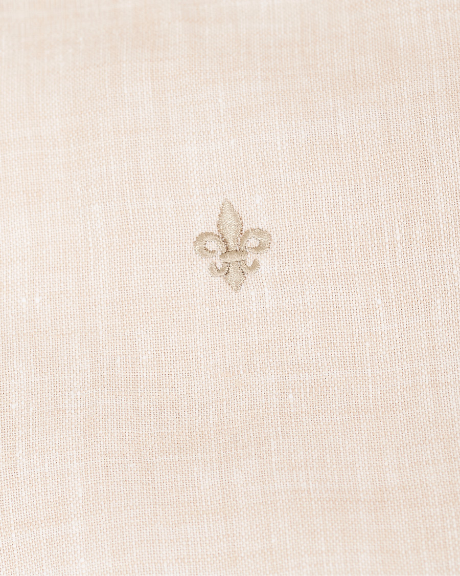 Heren | Overhemden | Morris | Douglas Short Sleeve Linen Shirt Khaki