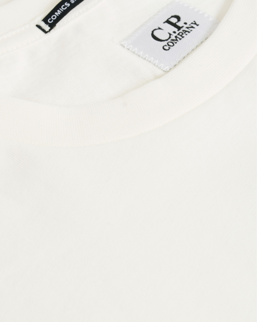 Heren | T-shirts | C.P. Company | Comics And Cars Logo Tee Off White
