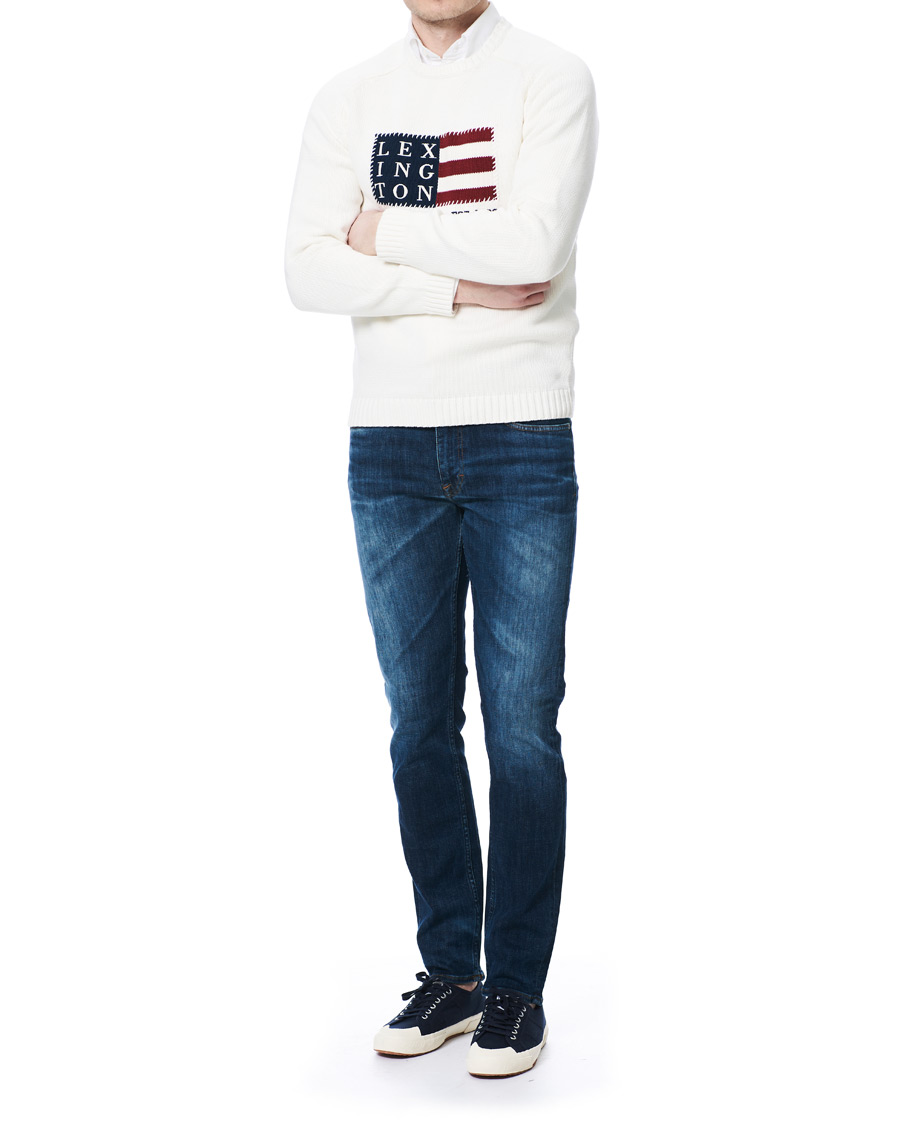 Heren | Jeans | Tiger of Sweden Jeans | Leon Super Stretch Top Jeans Medium Blue