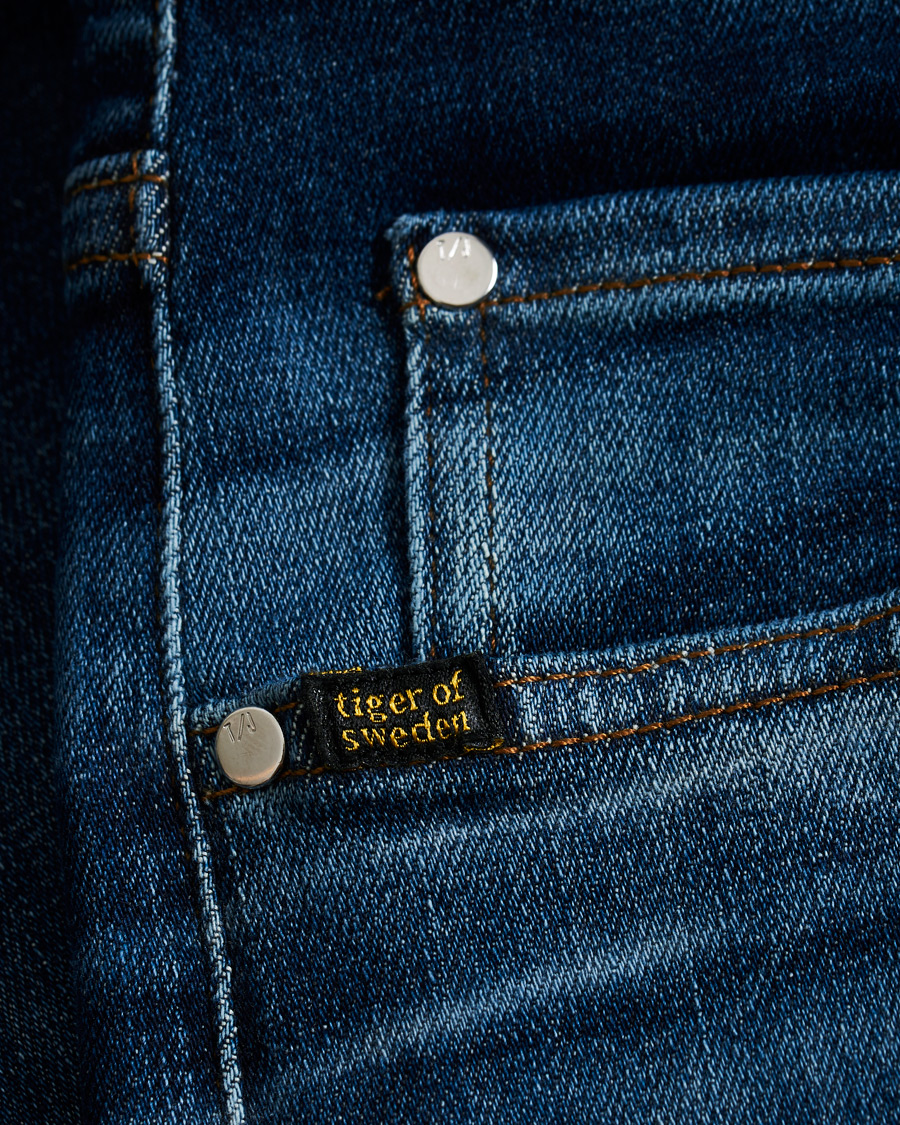 Heren | Jeans | Tiger of Sweden Jeans | Leon Super Stretch Top Jeans Medium Blue