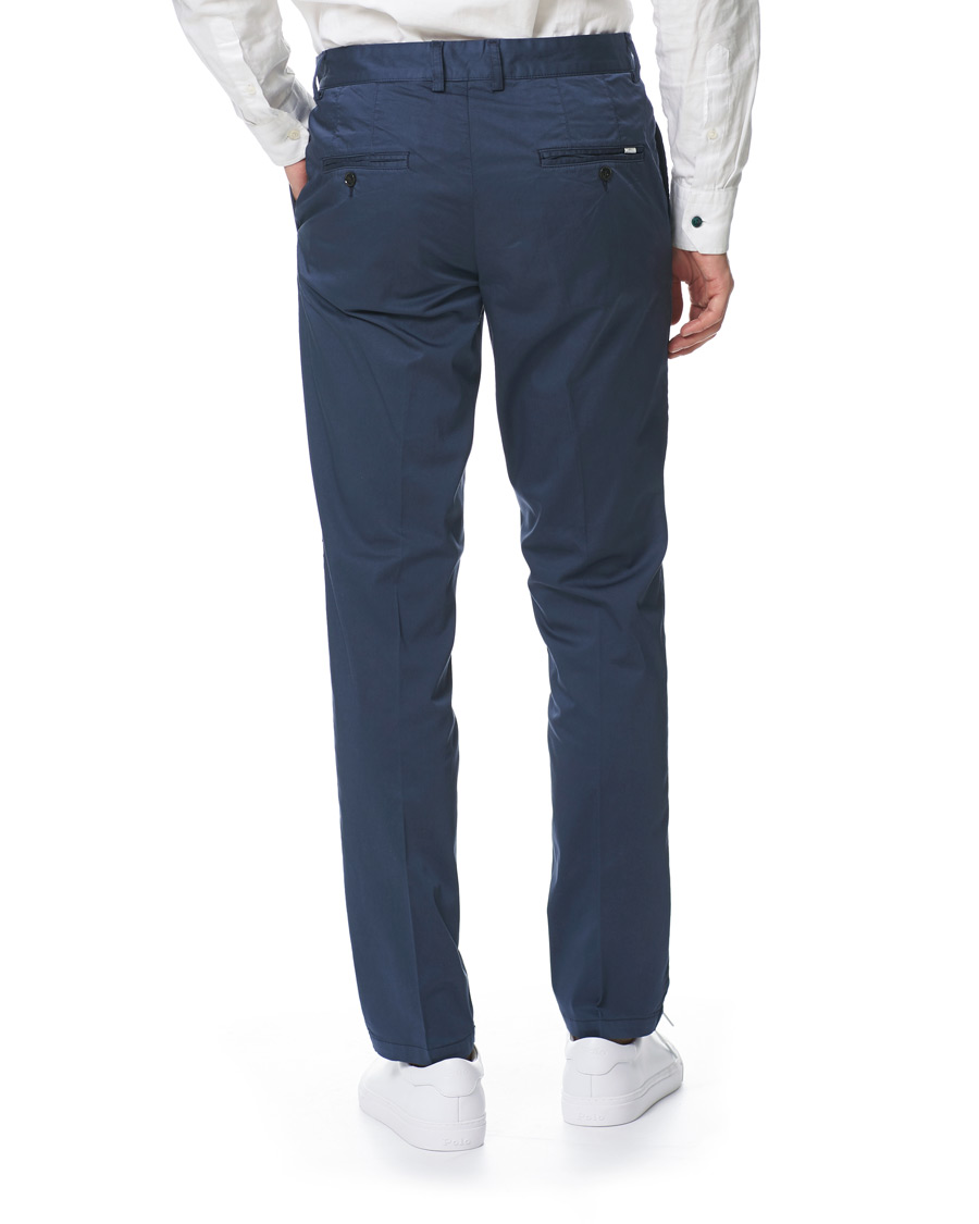 Heren | Broeken | Tiger of Sweden | Truman Satin Chinos Navy