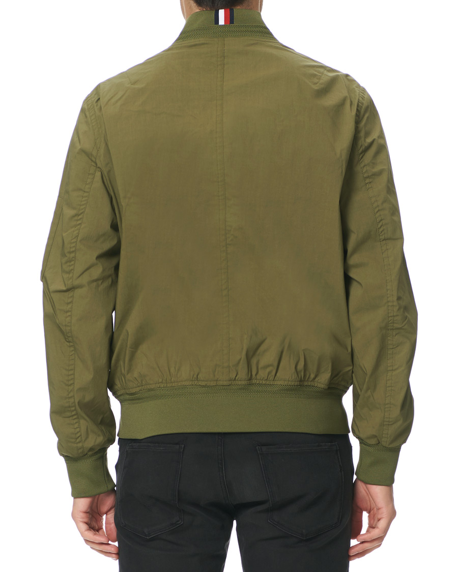 Heren | Jassen | Tommy Hilfiger | Lightweight Cotton Bomber Jacket Moss Green