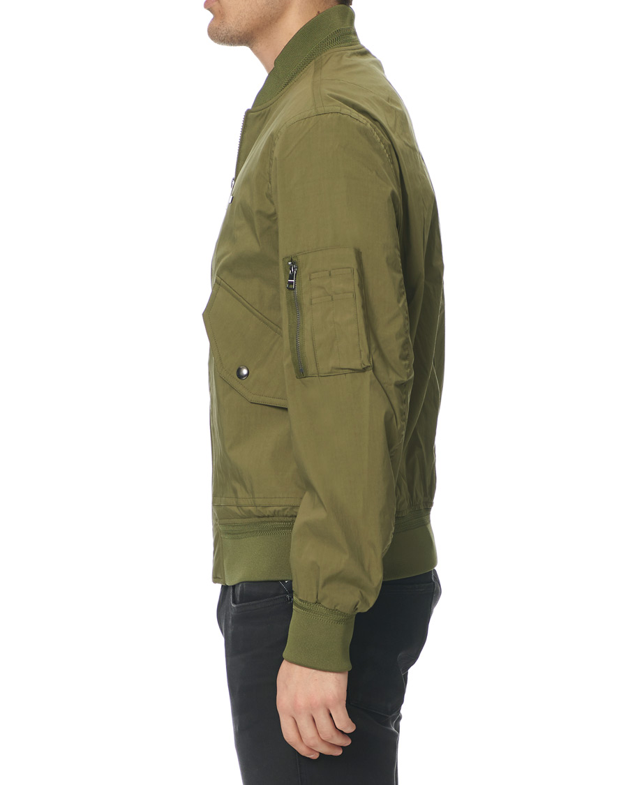 Heren | Jassen | Tommy Hilfiger | Lightweight Cotton Bomber Jacket Moss Green