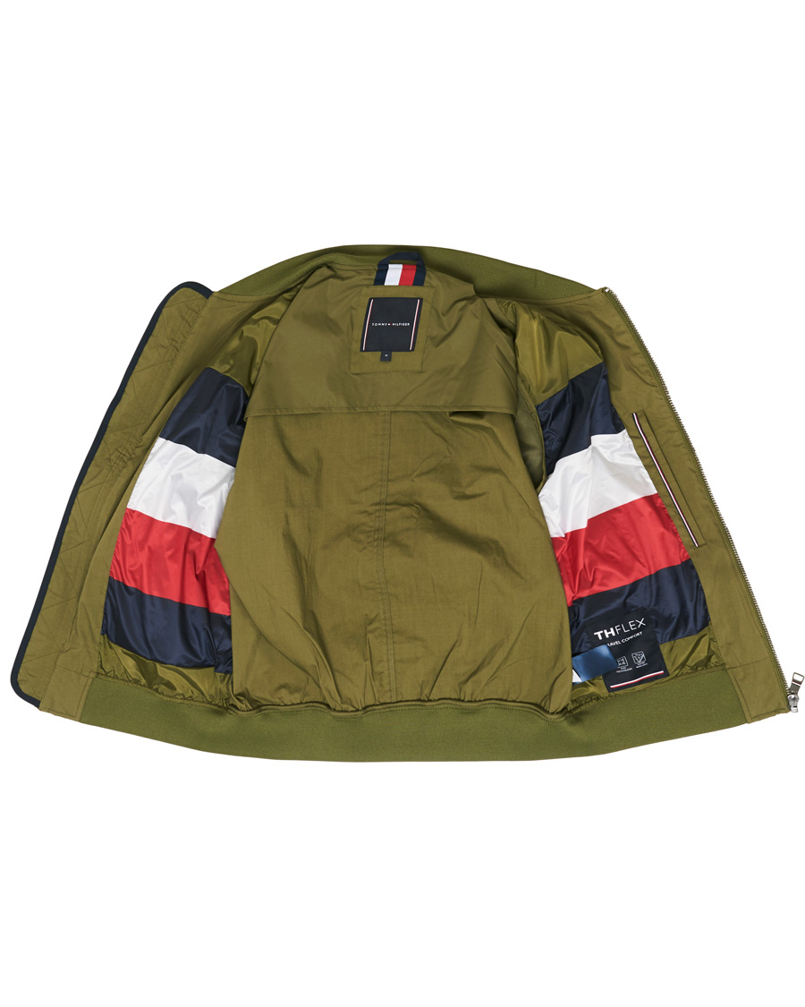 Heren | Jassen | Tommy Hilfiger | Lightweight Cotton Bomber Jacket Moss Green