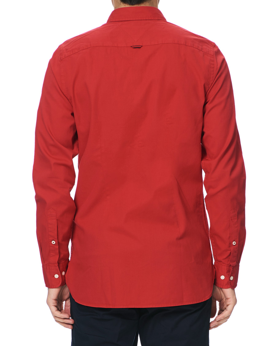 Heren | Overhemden | Tommy Hilfiger | Slim Fit Garment Dyed Twill Shirt Primary Red