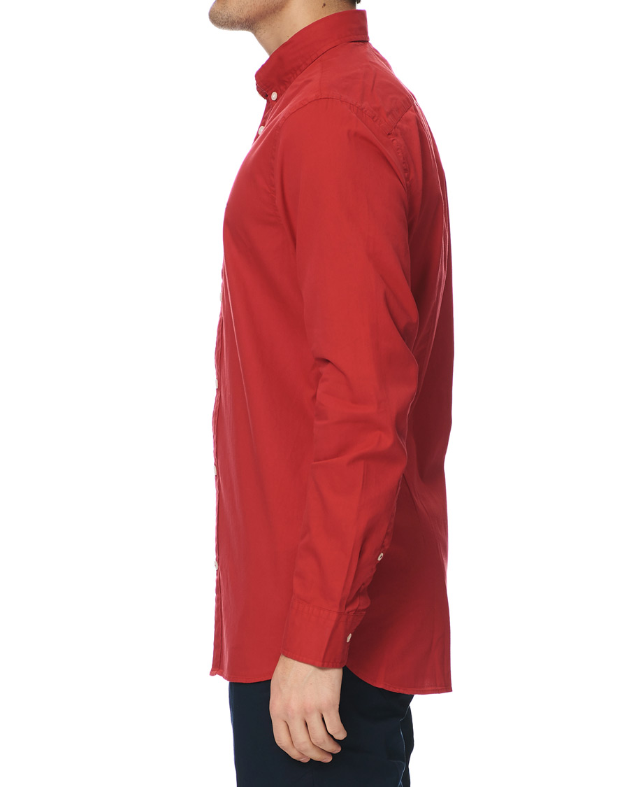 Heren | Overhemden | Tommy Hilfiger | Slim Fit Garment Dyed Twill Shirt Primary Red