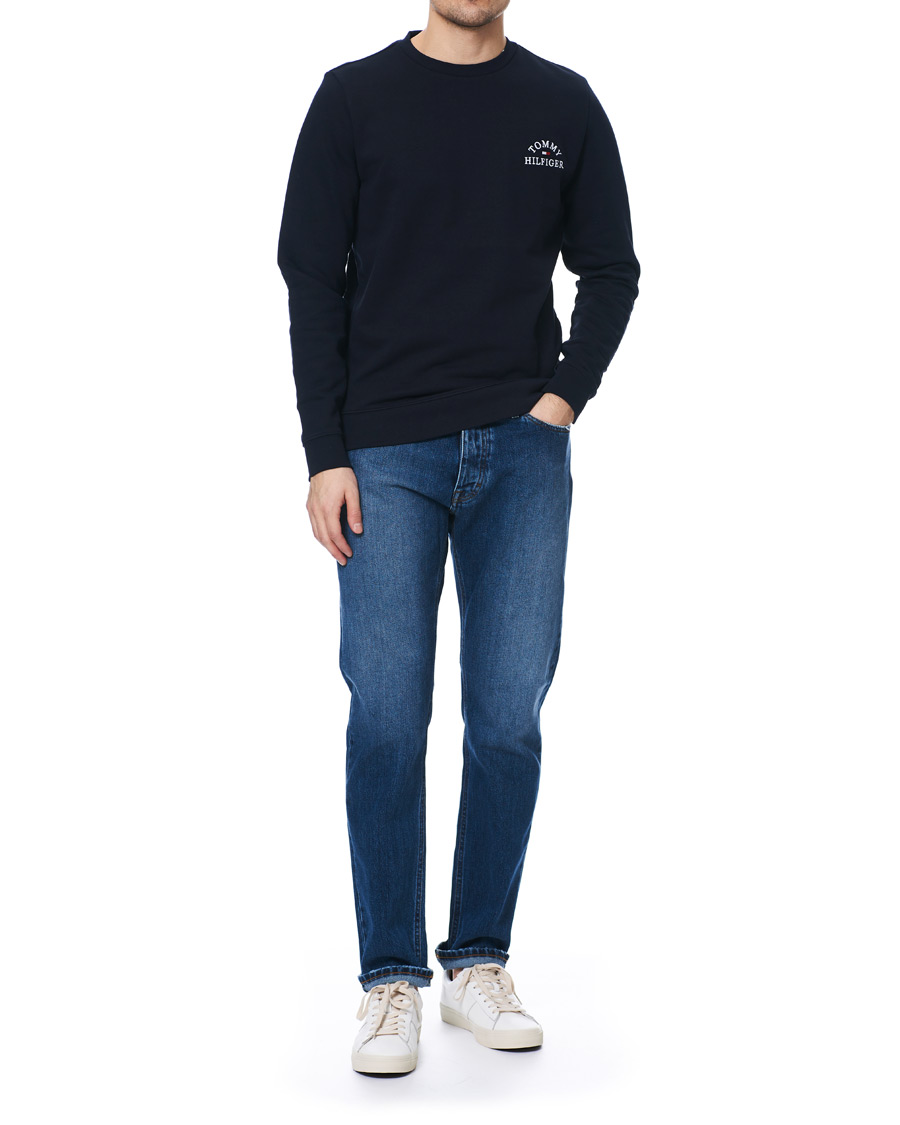 Heren | Truien | Tommy Hilfiger | Embroidered Crew Neck Sweatshirt Desert Sky