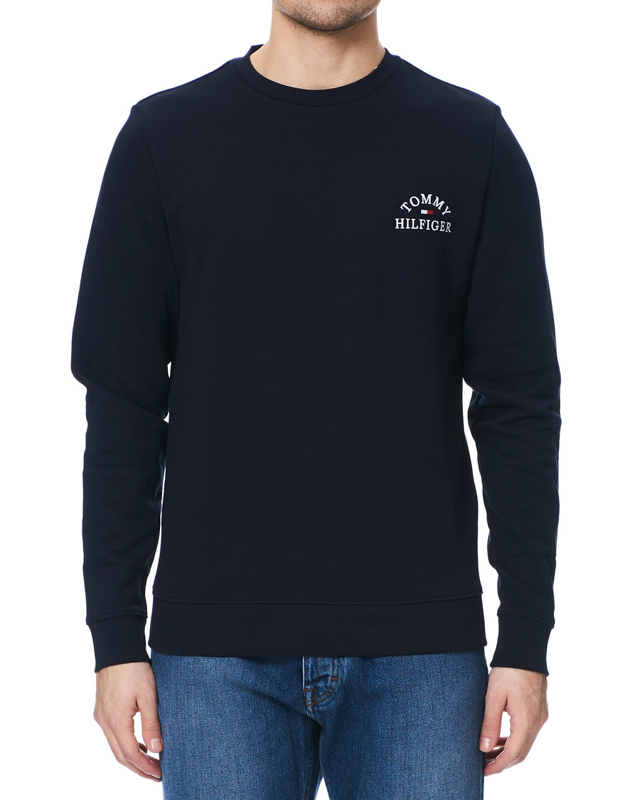 Heren | Truien | Tommy Hilfiger | Embroidered Crew Neck Sweatshirt Desert Sky