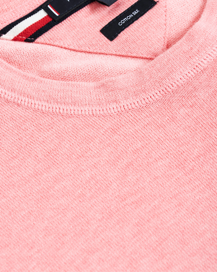 Heren | Truien | Tommy Hilfiger | Organic Cotton/Silk Crew Neck Pullover Pink Grapefruit